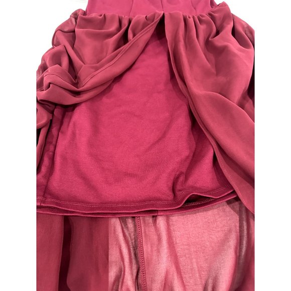 LULUS Women's Burgundy Long Dress SMALL - Picture 4 of 6